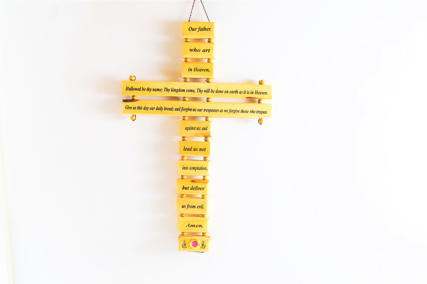 Blocks Cross (Lord's Prayer)