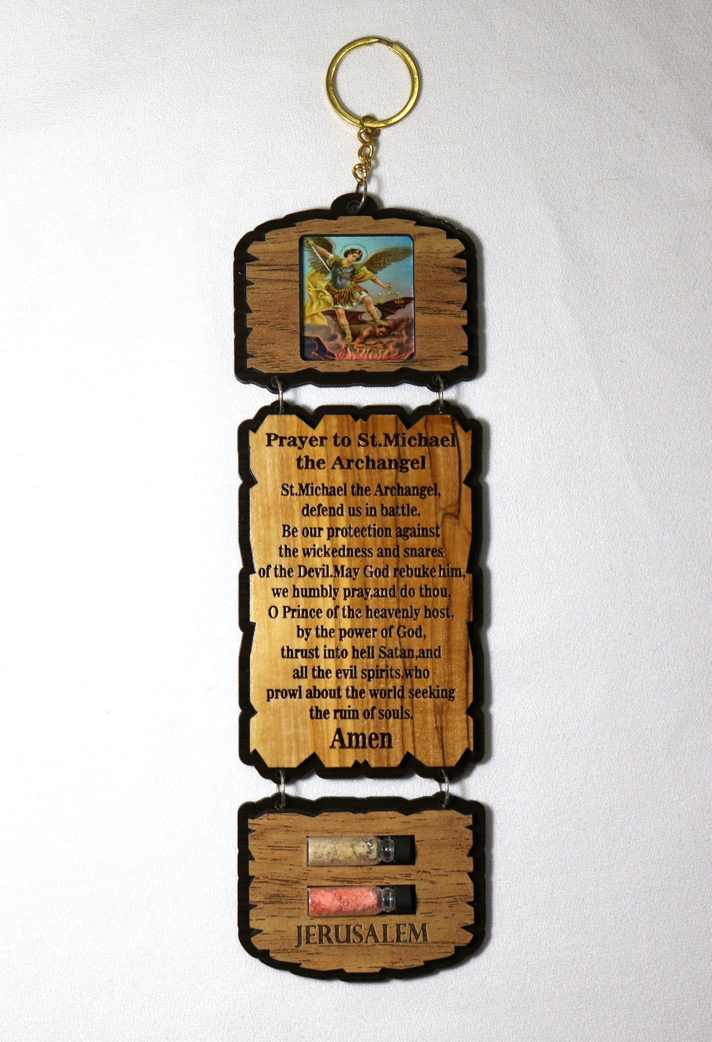 Prayer to St. Michael the Archangel Plaque (English/Spanish options)