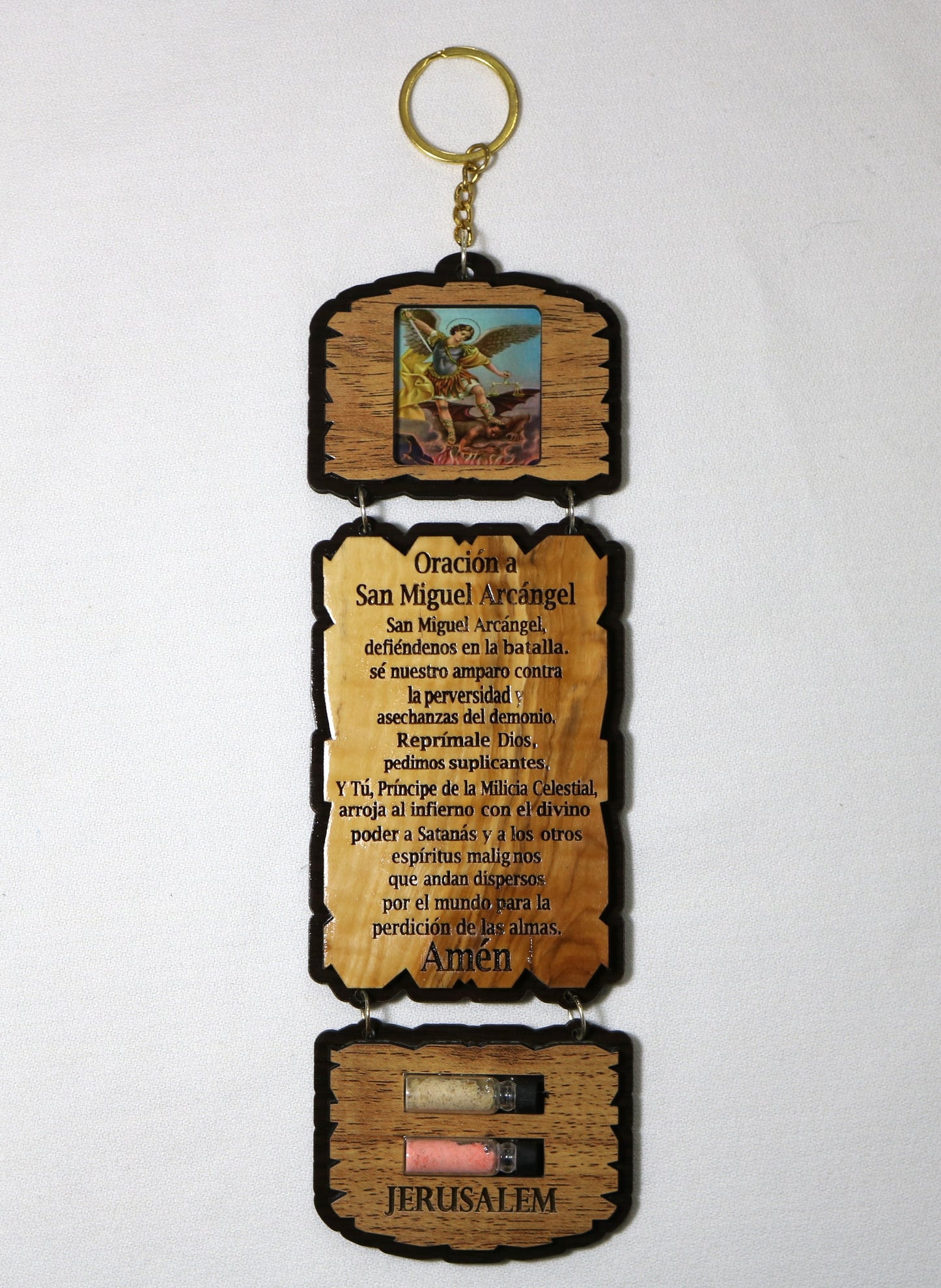 Prayer to St. Michael the Archangel Plaque (English/Spanish options)