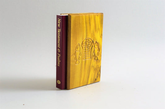 Bible with Olive Wood Cover (New Testament King James)