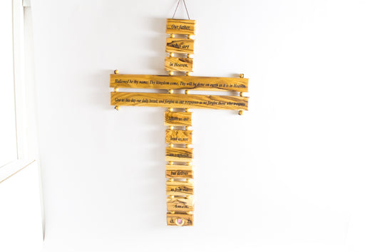 Blocks Cross (Lord's Prayer)