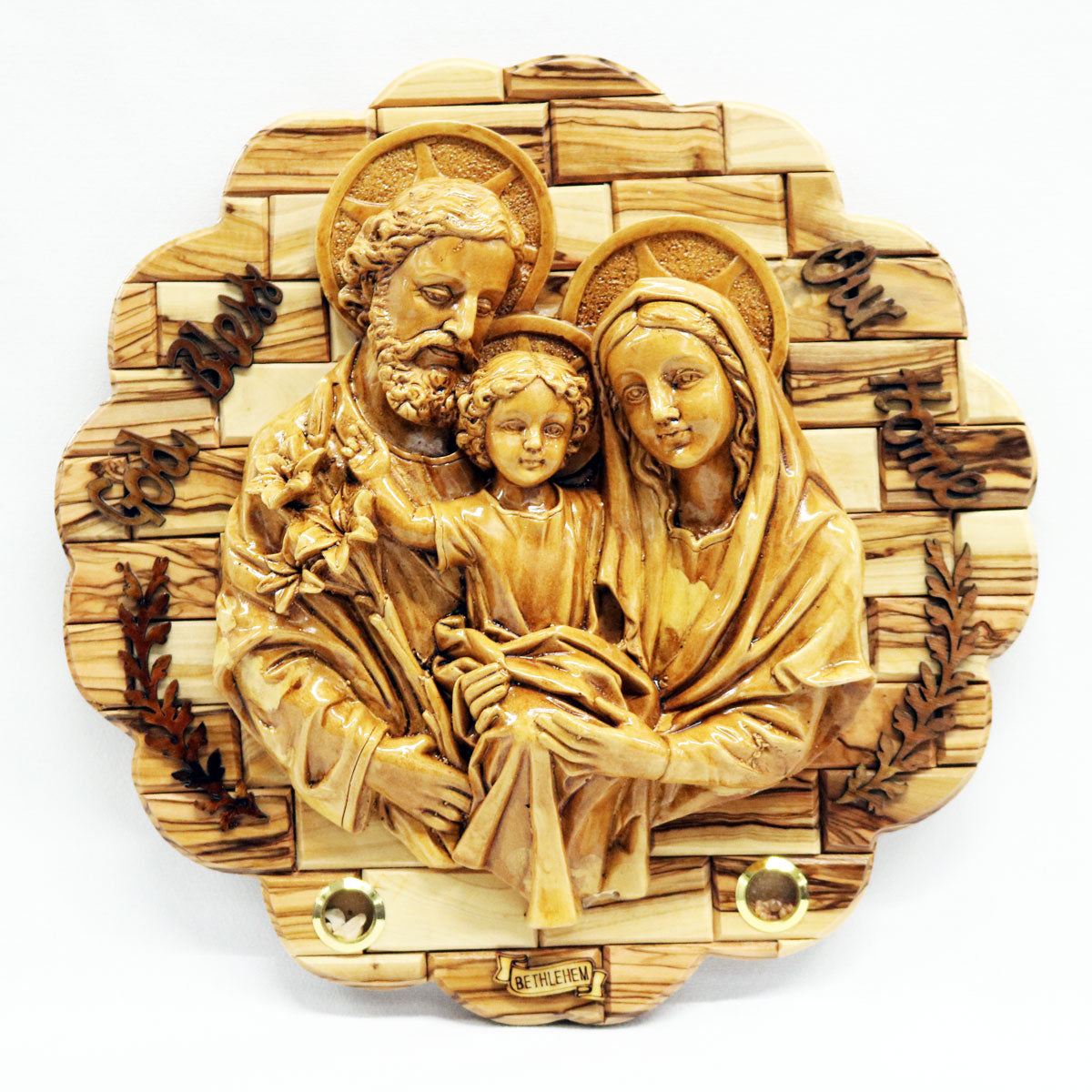 Holy Family "God Bless our Home" Plaque