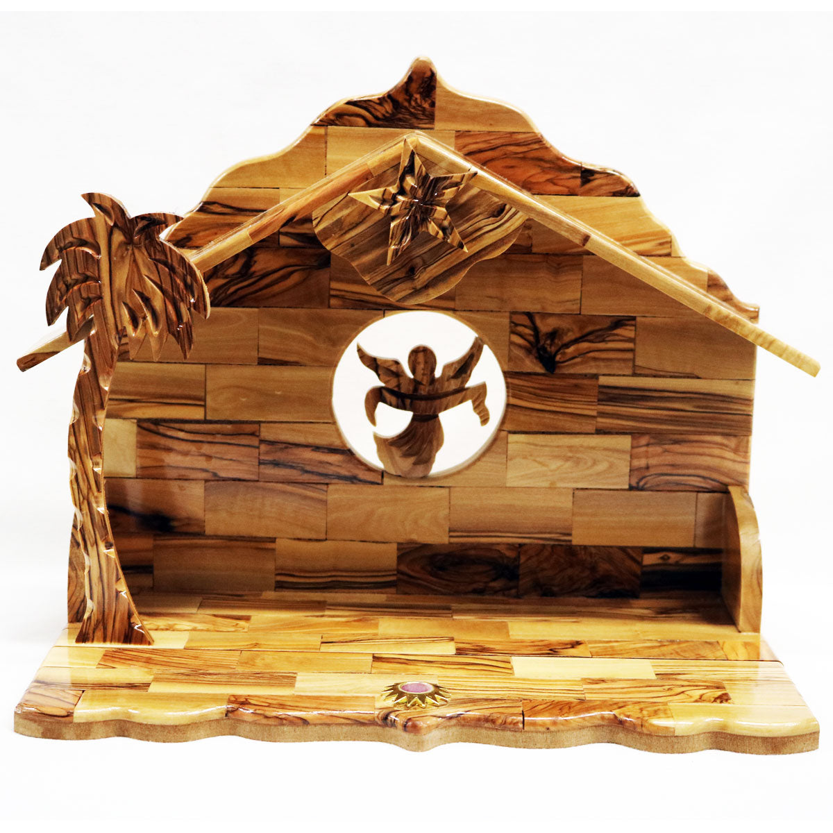 Nativity Stable with Music Box